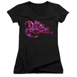 Dark Crystal, The Collage Logo - Juniors V-Neck T-Shirt Juniors V-Neck T-Shirt Dark Crystal   