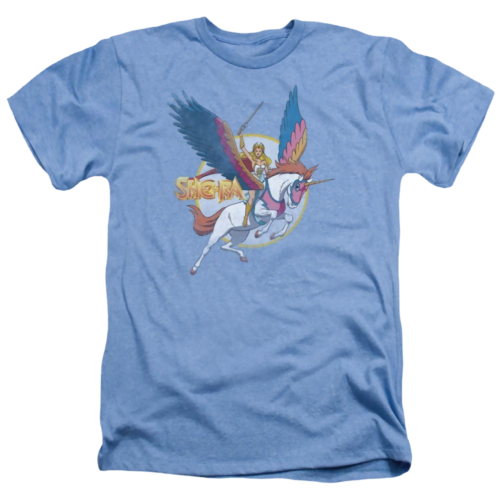 She Ra  And Swiftwind Men's Heather T-Shirt Men's Heather T-Shirt She-Ra   