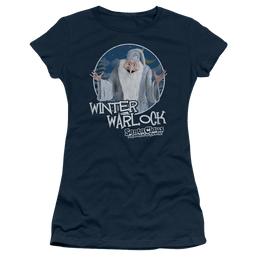 Santa Claus is Comin' to Town Winter Warlock - Juniors T-Shirt Juniors T-Shirt Santa Claus is Comin' to Town   