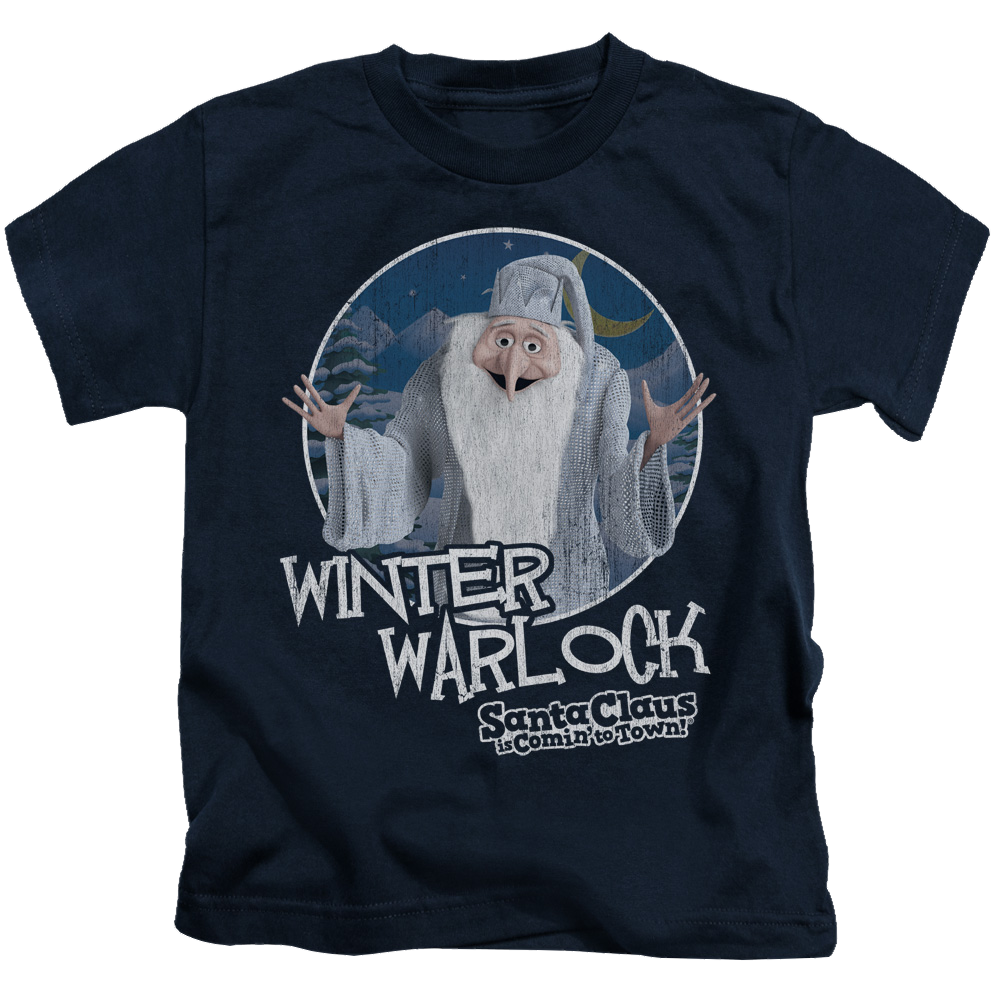Santa Claus is Comin' to Town Winter Warlock - Kid's T-Shirt Kid's T-Shirt (Ages 4-7) Santa Claus is Comin' to Town   