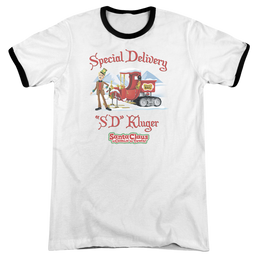 Santa Claus is Comin' to Town Kluger - Men's Ringer T-Shirt Men's Ringer T-Shirt Santa Claus is Comin' to Town   