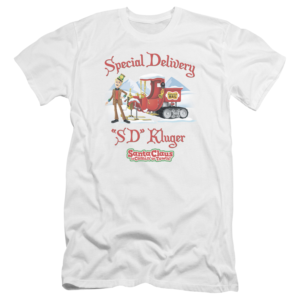 Santa Claus is Comin' to Town Kluger - Men's Premium Slim Fit T-Shirt Men's Premium Slim Fit T-Shirt Santa Claus is Comin' to Town   
