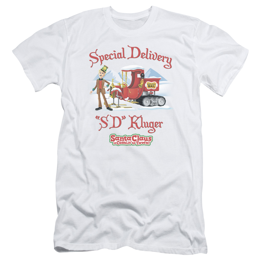 Santa Claus is Comin' to Town Kluger - Men's Slim Fit T-Shirt Men's Slim Fit T-Shirt Santa Claus is Comin' to Town   