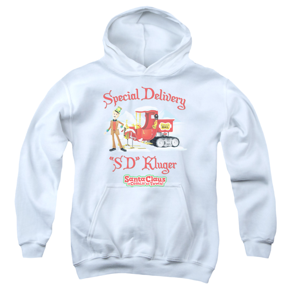 Santa Claus is Comin' to Town Kluger - Youth Hoodie Youth Hoodie (Ages 8-12) Santa Claus is Comin' to Town   