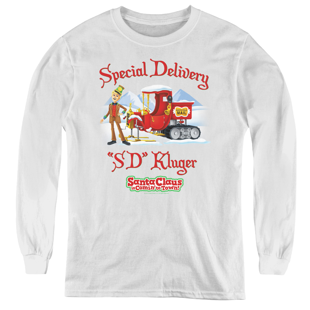 Santa Claus is Comin' to Town Kluger - Youth Long Sleeve T-Shirt Youth Long Sleeve T-Shirt Santa Claus is Comin' to Town   