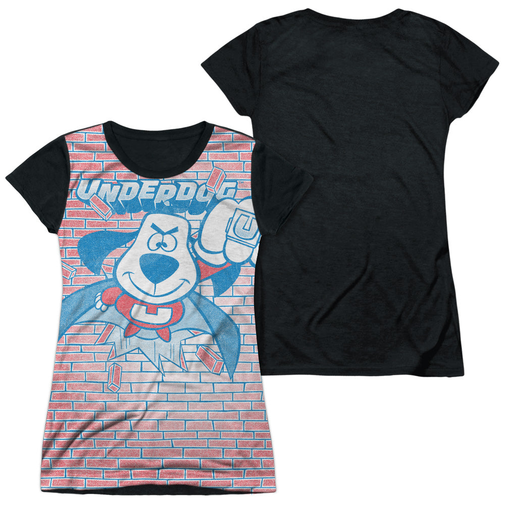 Underdog Burst - Juniors Black Back T-Shirt Juniors Black Back T-Shirt Underdog   