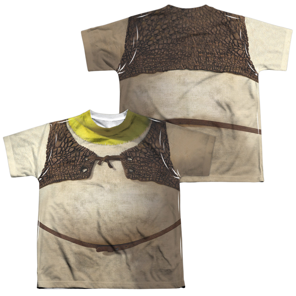 Shrek Costume (Front/Back Print) - Youth All-Over Print T-Shirt Youth All-Over Print T-Shirt (Ages 8-12) Shrek   