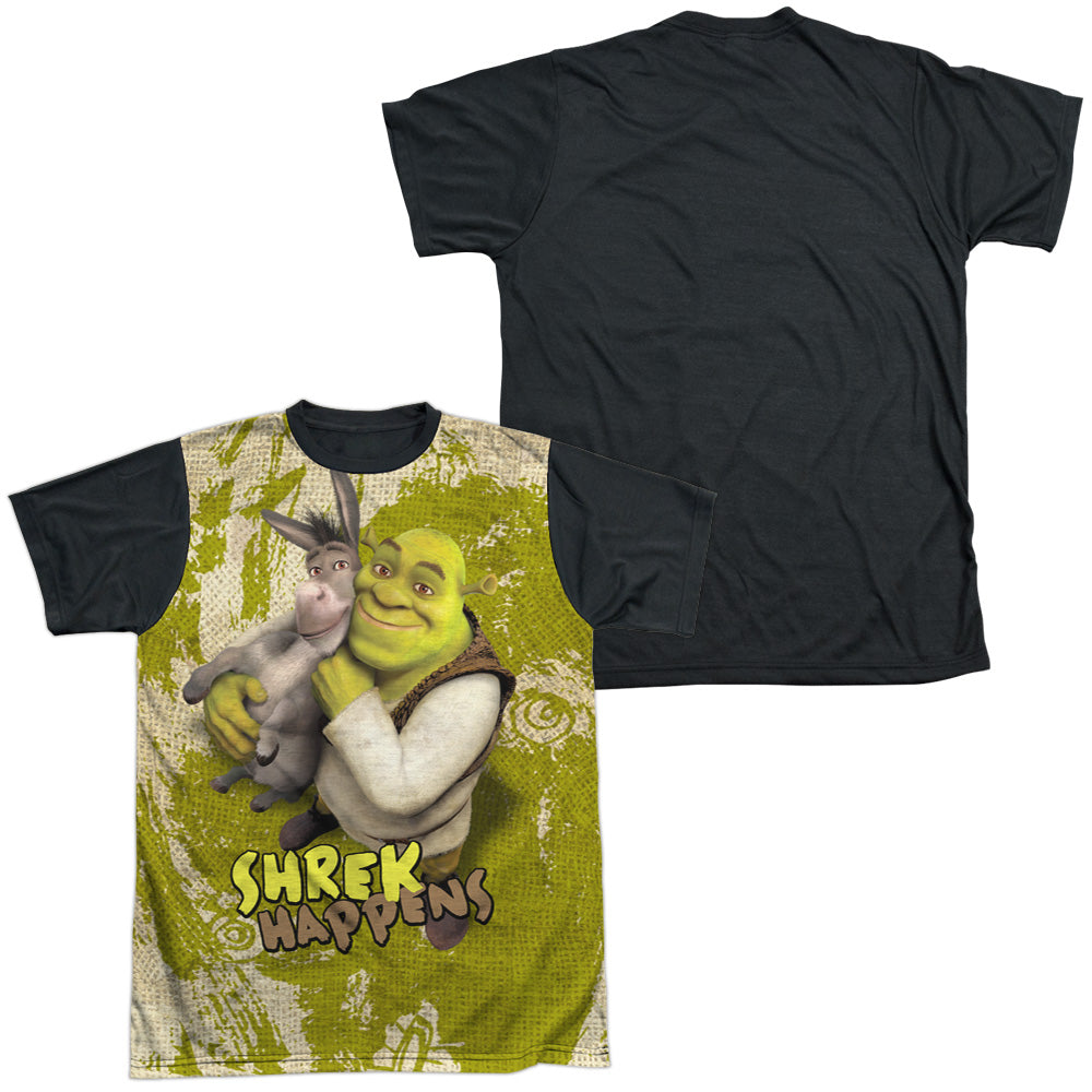 Shrek Best Friends - Men's Black Back T-Shirt Men's Black Back T-Shirt Shrek   