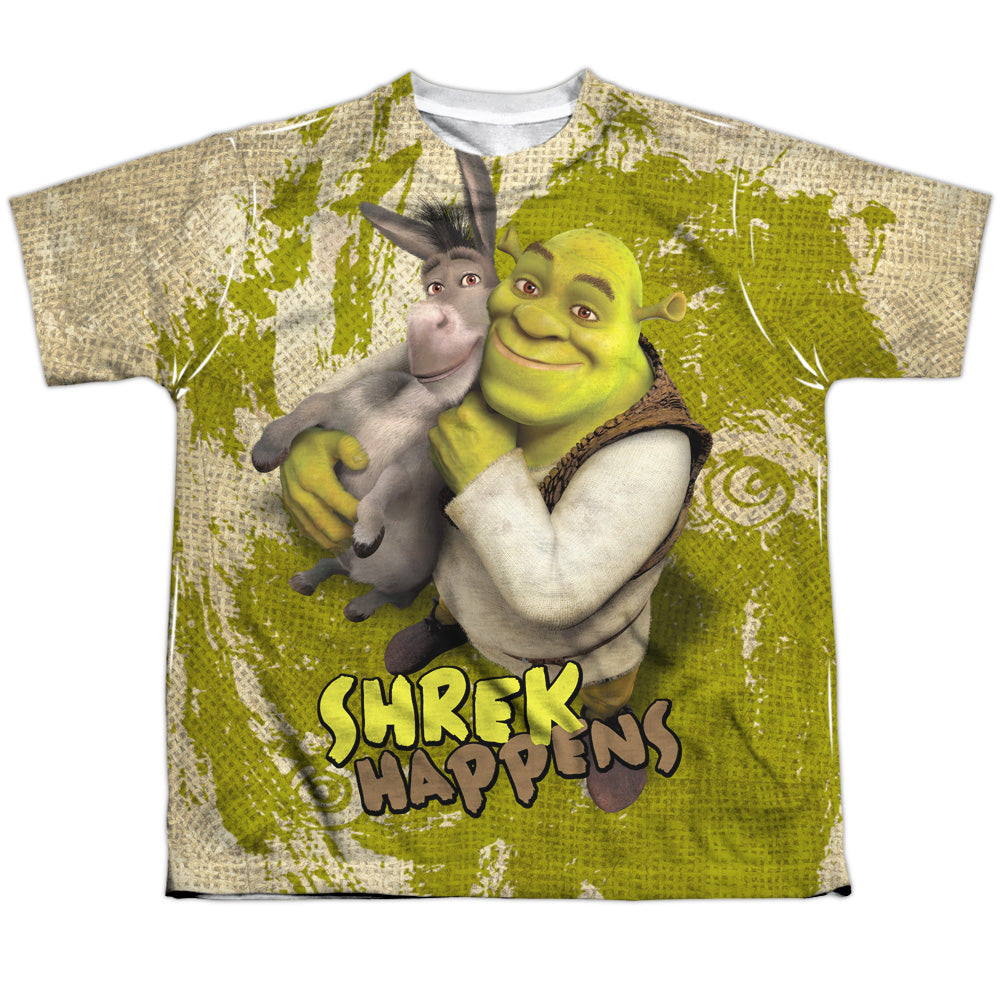 Shrek Best Friends - Youth All-Over Print T-Shirt Youth All-Over Print T-Shirt (Ages 8-12) Shrek   