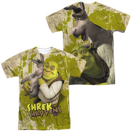 Shrek Best Friends (Front/Back Print) - Men's All-Over Print T-Shirt Men's All-Over Print T-Shirt Shrek   