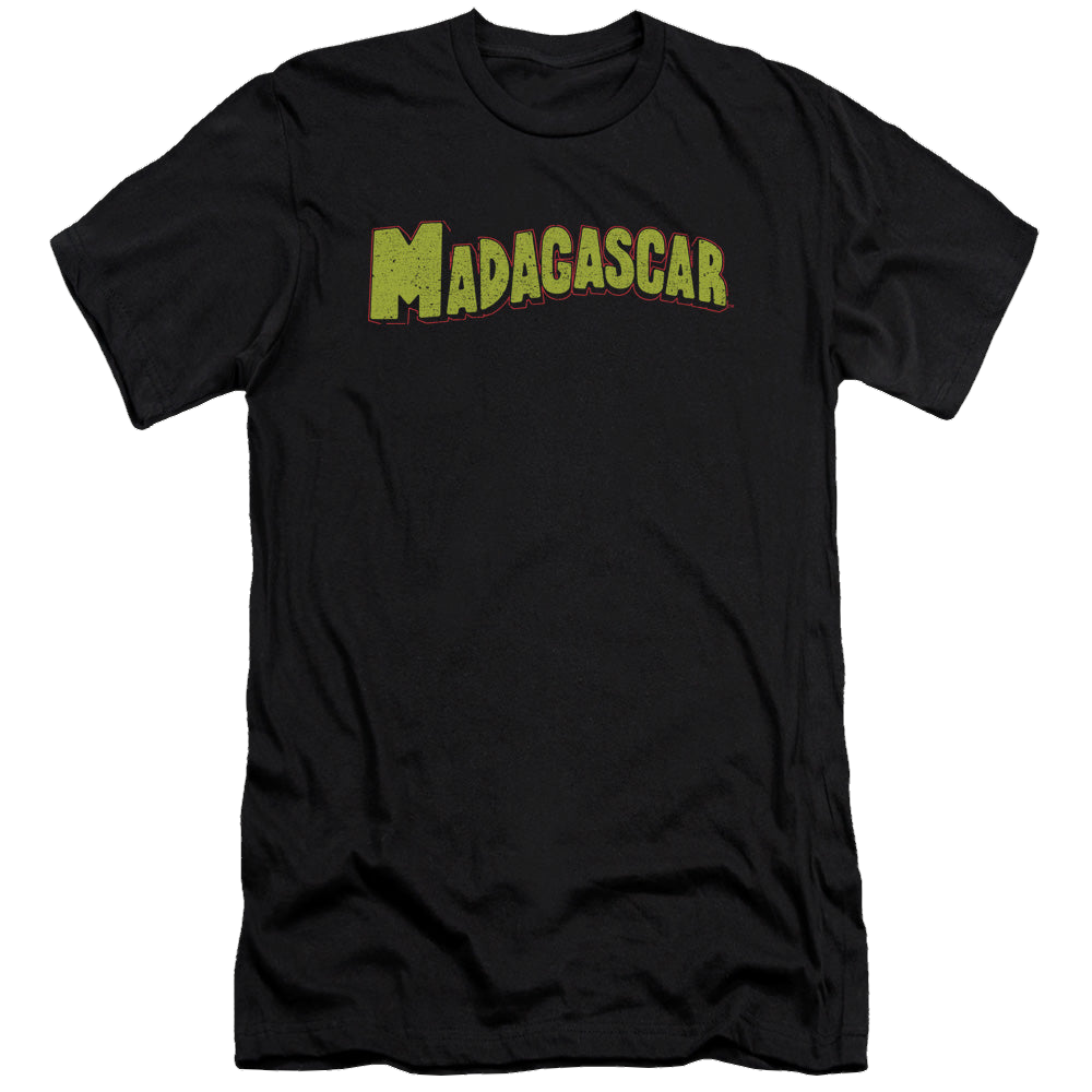 Madagascar Logo - Men's Premium Slim Fit T-Shirt Men's Premium Slim Fit T-Shirt Madagascar   