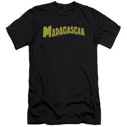 Madagascar Logo - Men's Premium Slim Fit T-Shirt Men's Premium Slim Fit T-Shirt Madagascar   