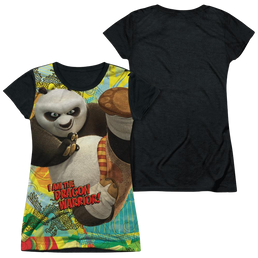 Kung Fu Panda Dragon Warrior Juniors Black Back T-Shirt Juniors Black Back T-Shirt Kung-Fu Panda   