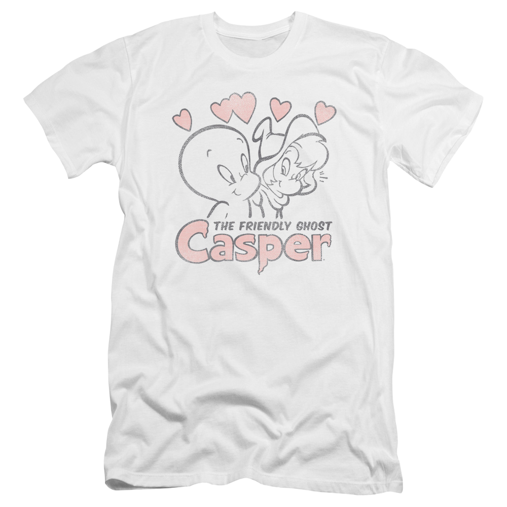 Casper the Friendly Ghost Hearts - Men's Premium Slim Fit T-Shirt Men's Premium Slim Fit T-Shirt Casper The Friendly Ghost   