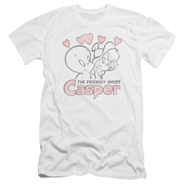 Casper the Friendly Ghost Hearts - Men's Premium Slim Fit T-Shirt Men's Premium Slim Fit T-Shirt Casper The Friendly Ghost   