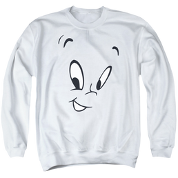 Casper the Friendly Ghost Face - Men's Crewneck Sweatshirt Men's Crewneck Sweatshirt Casper The Friendly Ghost   