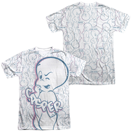 Casper the Friendly Ghost Friendly Ghost (Front/Back Print) - Men's All-Over Print T-Shirt Men's All-Over Print T-Shirt Casper The Friendly Ghost   