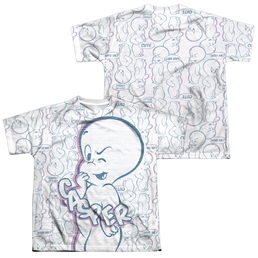 Casper the Friendly Ghost Friendly Ghost (Front/Back Print) - Youth All-Over Print T-Shirt Youth All-Over Print T-Shirt (Ages 8-12) Casper The Friendly Ghost   