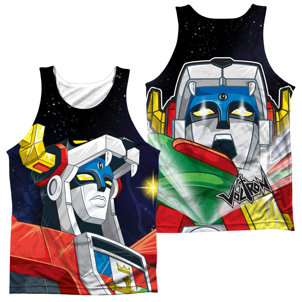 Voltron Space (Front/Back Print) - Men's All Over Print Tank Top Men's All Over Print Tank Voltron   