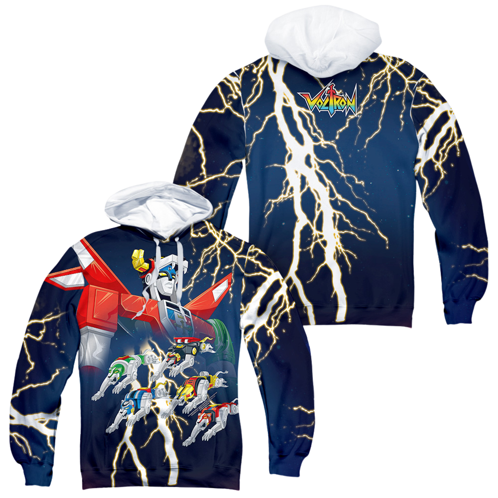 Voltron Boltron (Front/Back Print) - All-Over Print Pullover Hoodie All-Over Print Pullover Hoodie Voltron   