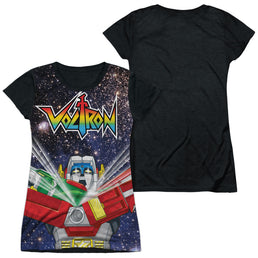 Voltron Space Defender - Juniors Black Back T-Shirt Juniors Black Back T-Shirt Voltron   