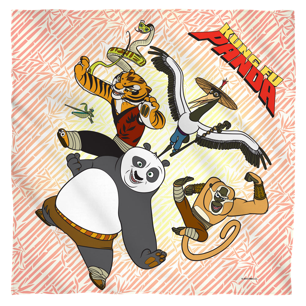 Kung-Fu Panda Kung Fu Group - Bandana Bandanas Kung-Fu Panda   
