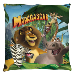 Madagascar - Jungle Time Throw Pillow Throw Pillows Madagascar   