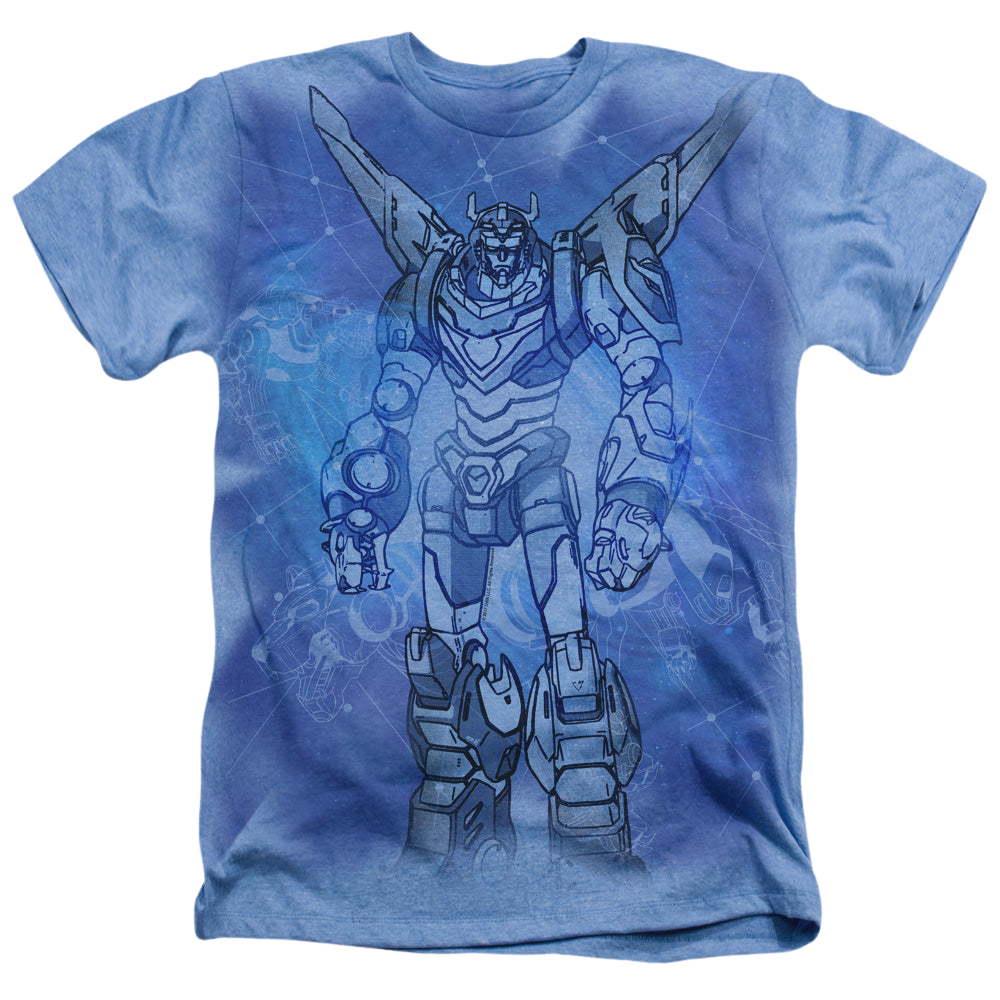 Voltron Legendary Defender Blueprint - Men's All-Over Heather T-Shirt Men's All-Over Heather T-Shirt Voltron   