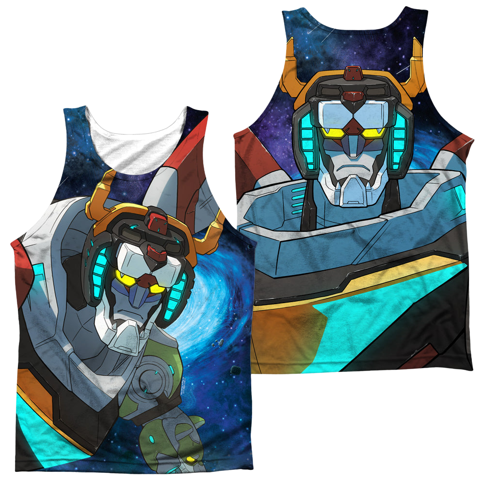 Voltron Legendary Defender In Space (Front/Back Print) - Men's All Over Print Tank Top Men's All Over Print Tank Voltron   