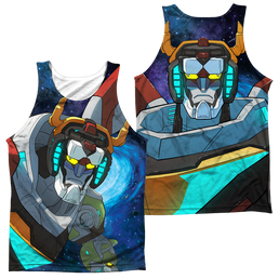 Voltron Legendary Defender In Space (Front/Back Print) - Men's All Over Print Tank Top Men's All Over Print Tank Voltron   