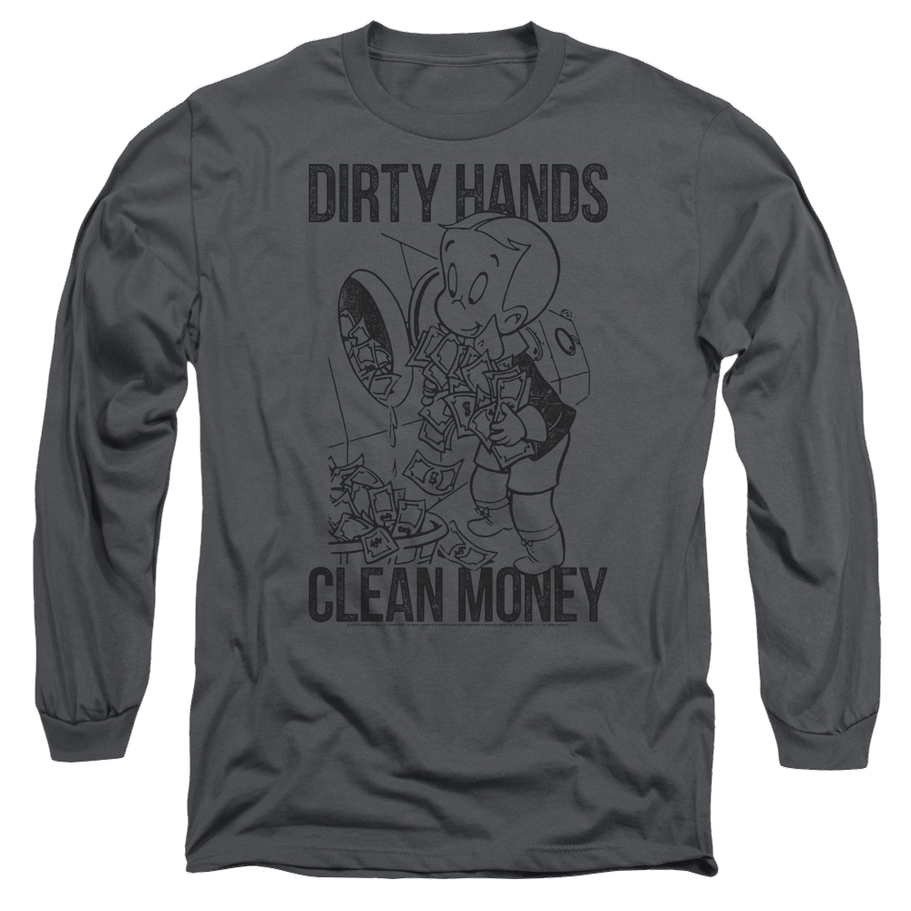 Richie Rich Clean Money - Men's Long Sleeve T-Shirt Men's Long Sleeve T-Shirt Richie Rich   