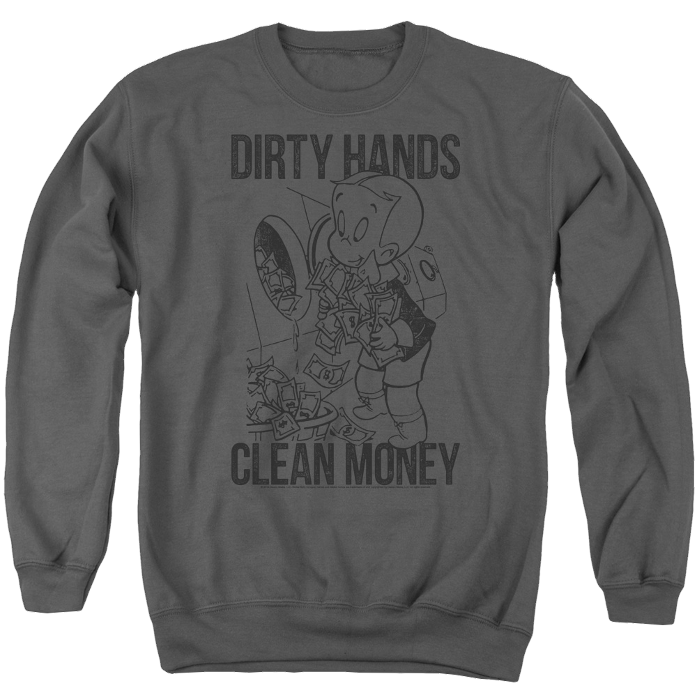 Richie Rich Clean Money - Men's Crewneck Sweatshirt Men's Crewneck Sweatshirt Richie Rich   