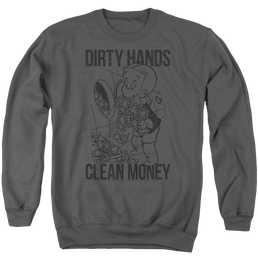 Richie Rich Clean Money - Men's Crewneck Sweatshirt Men's Crewneck Sweatshirt Richie Rich   