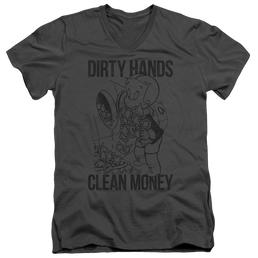 Richie Rich Clean Money - Men's V-Neck T-Shirt Men's V-Neck T-Shirt Richie Rich   