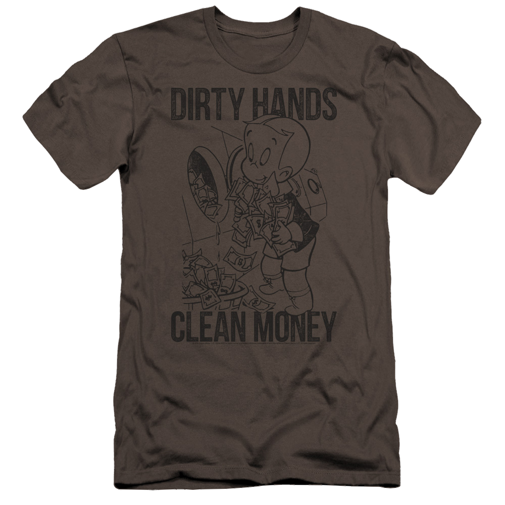 Richie Rich Clean Money - Men's Premium Slim Fit T-Shirt Men's Premium Slim Fit T-Shirt Richie Rich   