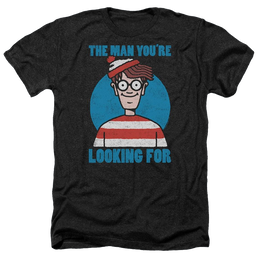 Where's Waldo Looking For Me Men's Heather T-Shirt Men's Heather T-Shirt Where's Waldo   