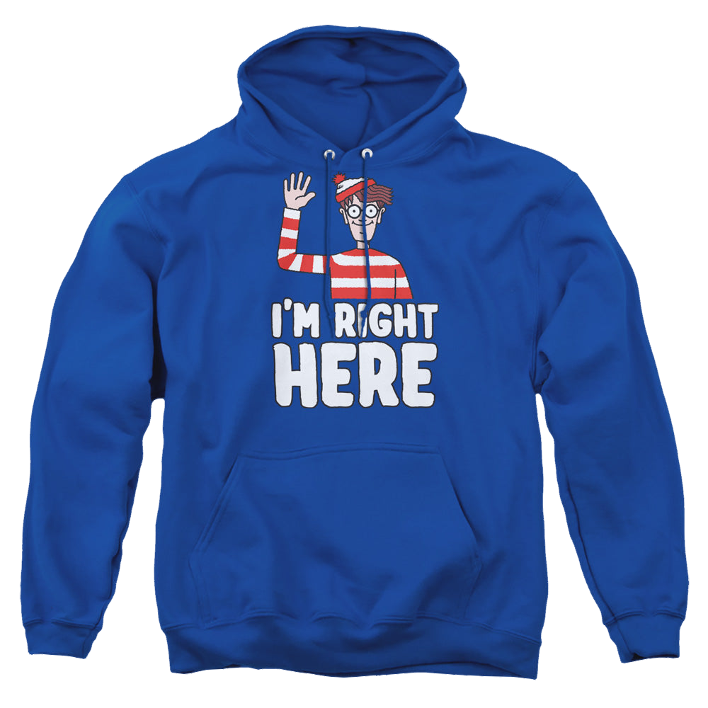 Where's Waldo Im Right Here - Pullover Hoodie Pullover Hoodie Where's Waldo   