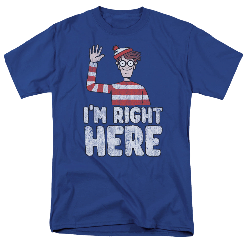 Where's Waldo Im Right Here - Men's Regular Fit T-Shirt Men's Regular Fit T-Shirt Where's Waldo   