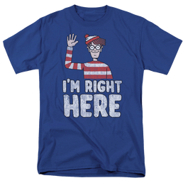 Where's Waldo Im Right Here - Men's Regular Fit T-Shirt Men's Regular Fit T-Shirt Where's Waldo   