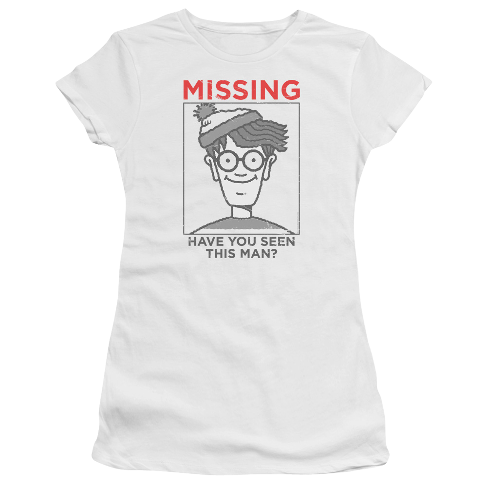 Where's Waldo Missing - Juniors T-Shirt Juniors T-Shirt Where's Waldo   