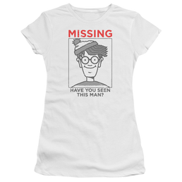 Where's Waldo Missing - Juniors T-Shirt Juniors T-Shirt Where's Waldo   