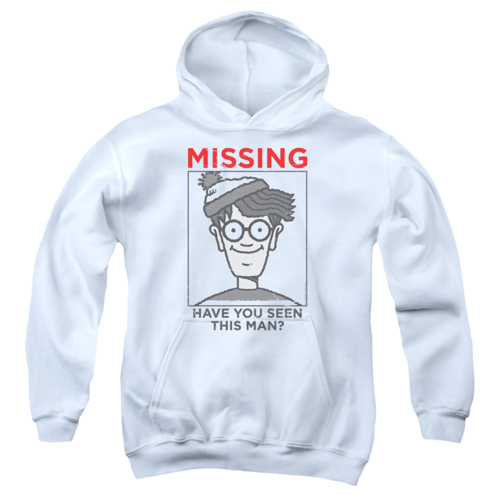 Where's Waldo Missing - Youth Hoodie Youth Hoodie (Ages 8-12) Where's Waldo   