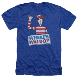 Where's Waldo Waldo Wave - Men's Heather T-Shirt Men's Heather T-Shirt Where's Waldo   