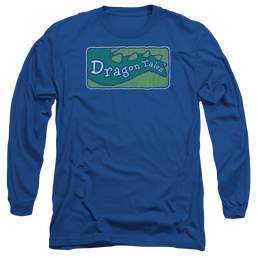 Dragon Tales Logo Distressed - Men's Long Sleeve T-Shirt Men's Long Sleeve T-Shirt Dragon Tales   