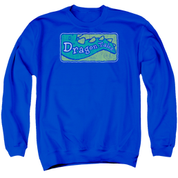 Dragon Tales Logo Distressed - Men's Crewneck Sweatshirt Men's Crewneck Sweatshirt Dragon Tales   