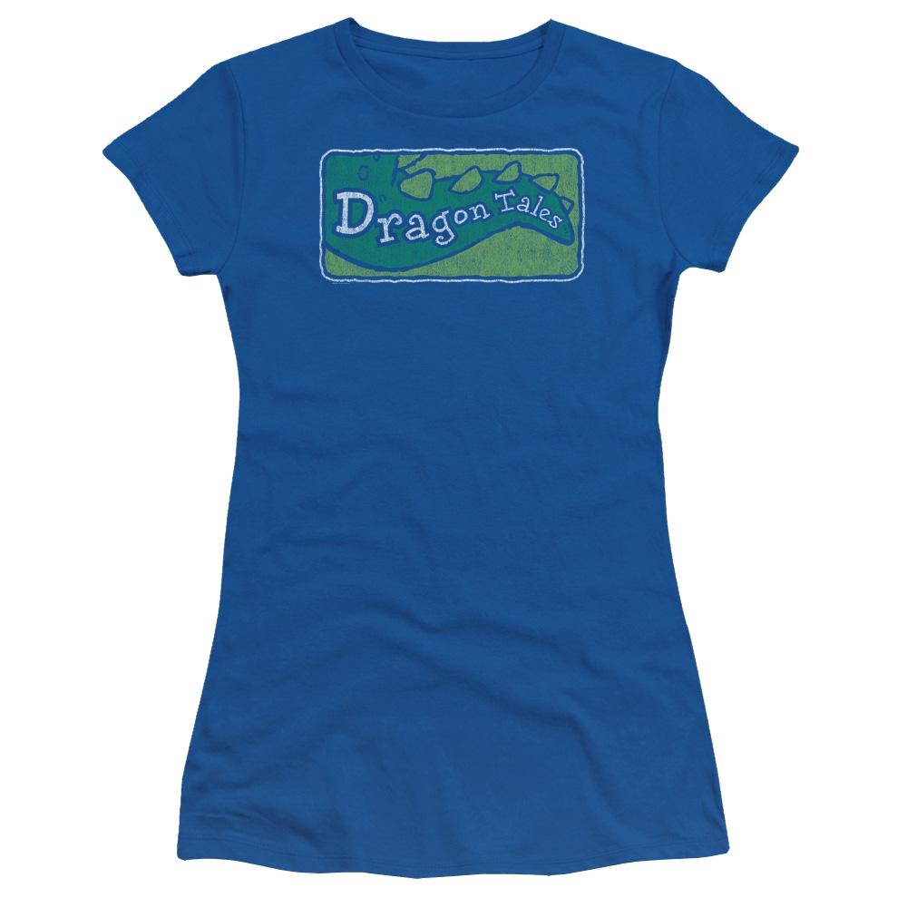 Dragon Tales Logo Distressed - Juniors T-Shirt Juniors T-Shirt Dragon Tales   