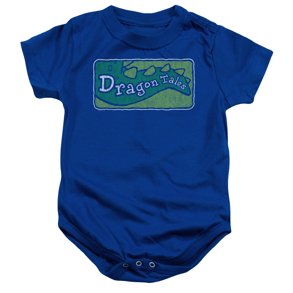 Dragon Tales Logo Distressed - Baby Bodysuit Baby Bodysuit Dragon Tales   