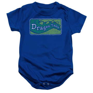Royal baby bodysuit with Dragon Tales Logo Distressed graphic