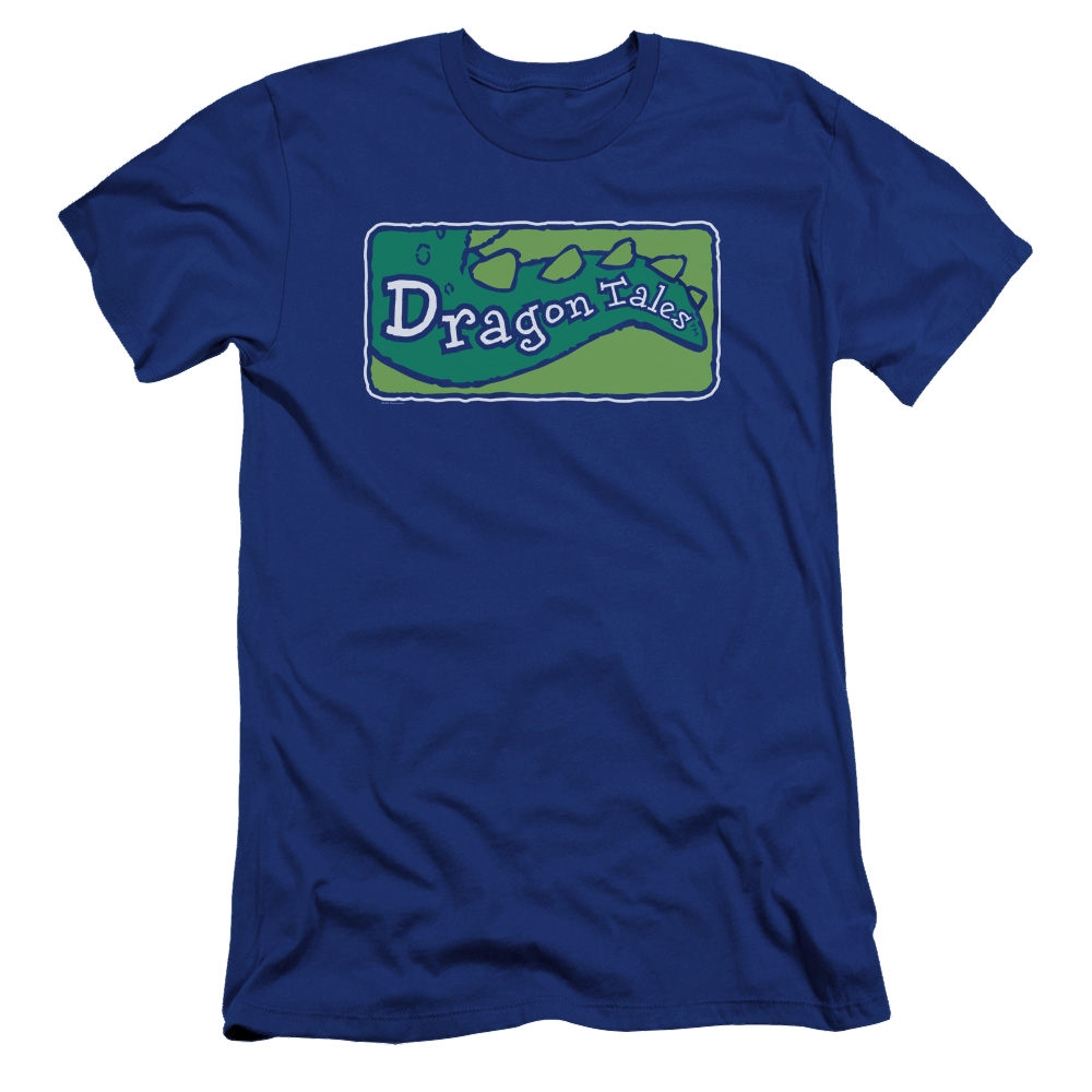 Dragon Tales Logo Clean - Men's Premium Slim Fit T-Shirt Men's Premium Slim Fit T-Shirt Dragon Tales   