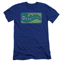 Dragon Tales Logo Clean - Men's Premium Slim Fit T-Shirt Men's Premium Slim Fit T-Shirt Dragon Tales   